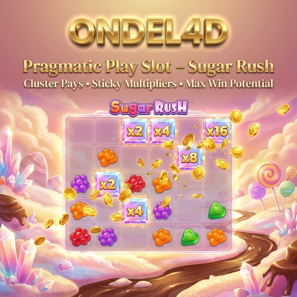 Sugar Rush Pragmatic Play di ONDEL4D: Permen Manis dengan Multiplier yang “Nempel”